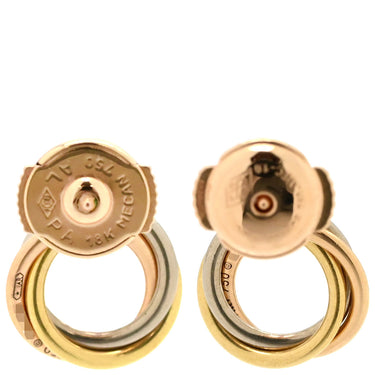 カルティエ Cartier トリニティ ダイヤ ホワイトゴールドXイエローゴールドXピンクゴールド K18YG K18PG K18WG ダイヤモンド GP(キャッチ片方) ピアス 1Pダイヤ 3連 18K 750 YG PG WG キャッチ片方他社品