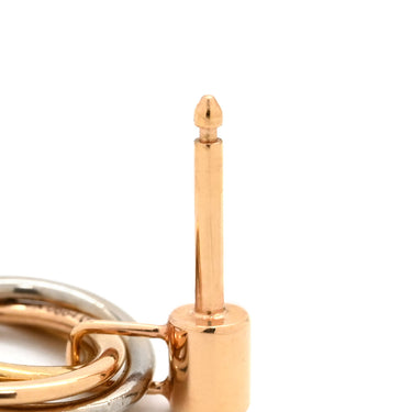 カルティエ Cartier トリニティ ダイヤ ホワイトゴールドXイエローゴールドXピンクゴールド K18YG K18PG K18WG ダイヤモンド GP(キャッチ片方) ピアス 1Pダイヤ 3連 18K 750 YG PG WG キャッチ片方他社品