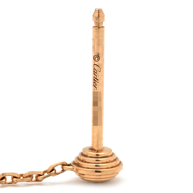 カルティエ Cartier アミュレット ドゥ カルティエ ピンクゴールド×ピンク K18PG ダイヤモンド ピンクオパール ピアス K18PG Au750 18K 18金 ピンクオパール ダイヤ タリスマン