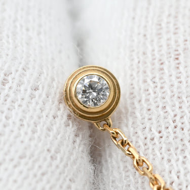 カルティエ Cartier アミュレット ドゥ カルティエ ピンクゴールド×ピンク K18PG ダイヤモンド ピンクオパール ピアス K18PG Au750 18K 18金 ピンクオパール ダイヤ タリスマン