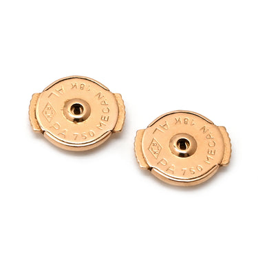 カルティエ Cartier アミュレット ドゥ カルティエ ピンクゴールド×ピンク K18PG ダイヤモンド ピンクオパール ピアス K18PG Au750 18K 18金 ピンクオパール ダイヤ タリスマン