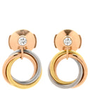 カルティエ Cartier トリニティ ダイヤ B8301462 ホワイトゴールド×イエローゴールド×ピンクゴールド K18YG K18PG K18WG ダイヤモンド ピアス 1P 1石 1粒 ダイヤ 3連 Au750 18K 18金 3カラー