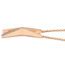 ティファニー Tiffany & Co アトラス X ピンクゴールド K18PG ダイヤモンド ネックレス T&Co. K18PG RG Au750 18K 18金 ダイヤ ナイフエッジ クロス
