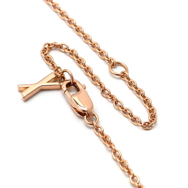 ティファニー Tiffany & Co アトラス X ピンクゴールド K18PG ダイヤモンド ネックレス T&Co. K18PG RG Au750 18K 18金 ダイヤ ナイフエッジ クロス