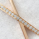 ティファニー Tiffany & Co アトラス X ピンクゴールド K18PG ダイヤモンド ネックレス T&Co. K18PG RG Au750 18K 18金 ダイヤ ナイフエッジ クロス