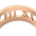 ティファニー Tiffany & Co アトラス オープン ダイヤ ローズゴールド K18PG ダイヤモンド リング 指輪 ピンクゴールド T&Co. 14号