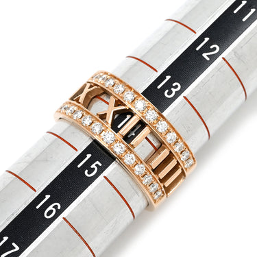 ティファニー Tiffany & Co アトラス オープン ダイヤ ローズゴールド K18PG ダイヤモンド リング 指輪 ピンクゴールド T&Co. 14号
