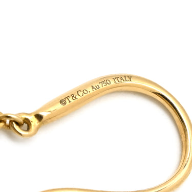 ティファニー Tiffany & Co ハードウェア ボールフック イエローゴールド K18YG ピアス T&Co. Au750 18K 18金 ドロップ スイング ロング 丸 球