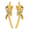 ティファニー Tiffany & Co ダイヤモンドピアス イエローゴールド K18YG ダイヤモンド ピアス T&Co. Au750 18K 18金 リボン 結び目デザイン