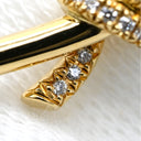 ティファニー Tiffany & Co ダイヤモンドピアス イエローゴールド K18YG ダイヤモンド ピアス T&Co. Au750 18K 18金 リボン 結び目デザイン