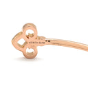ティファニー Tiffany & Co フルール ド リス ステム ワイヤー ピンクゴールド K18PG ダイヤモンド バングル T&Co. 750 ダイヤ ブレスレット ユリ 花モチーフ