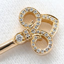 ティファニー Tiffany & Co フルール ド リス ステム ワイヤー ピンクゴールド K18PG ダイヤモンド バングル T&Co. 750 ダイヤ ブレスレット ユリ 花モチーフ