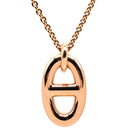 エルメス HERMES シェーヌダンクル ファランドール PM H108615B 00 ピンクゴールド K18PG ネックレス RG Au750 18K 18金