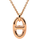 エルメス HERMES シェーヌダンクル ファランドール PM H108615B 00 ピンクゴールド K18PG ネックレス RG Au750 18K 18金