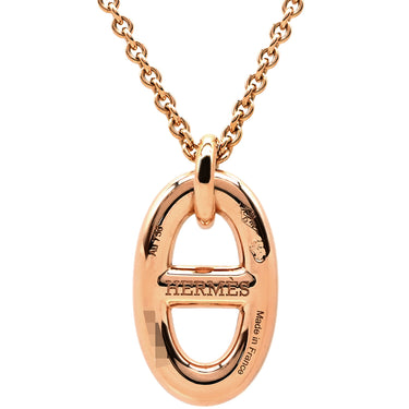 エルメス HERMES シェーヌダンクル ファランドール PM H108615B 00 ピンクゴールド K18PG ネックレス RG Au750 18K 18金
