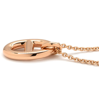 エルメス HERMES シェーヌダンクル ファランドール PM H108615B 00 ピンクゴールド K18PG ネックレス RG Au750 18K 18金