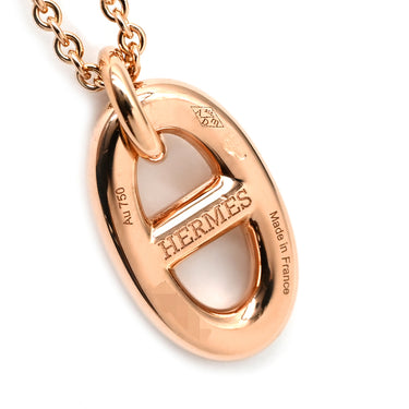 エルメス HERMES シェーヌダンクル ファランドール PM H108615B 00 ピンクゴールド K18PG ネックレス RG Au750 18K 18金