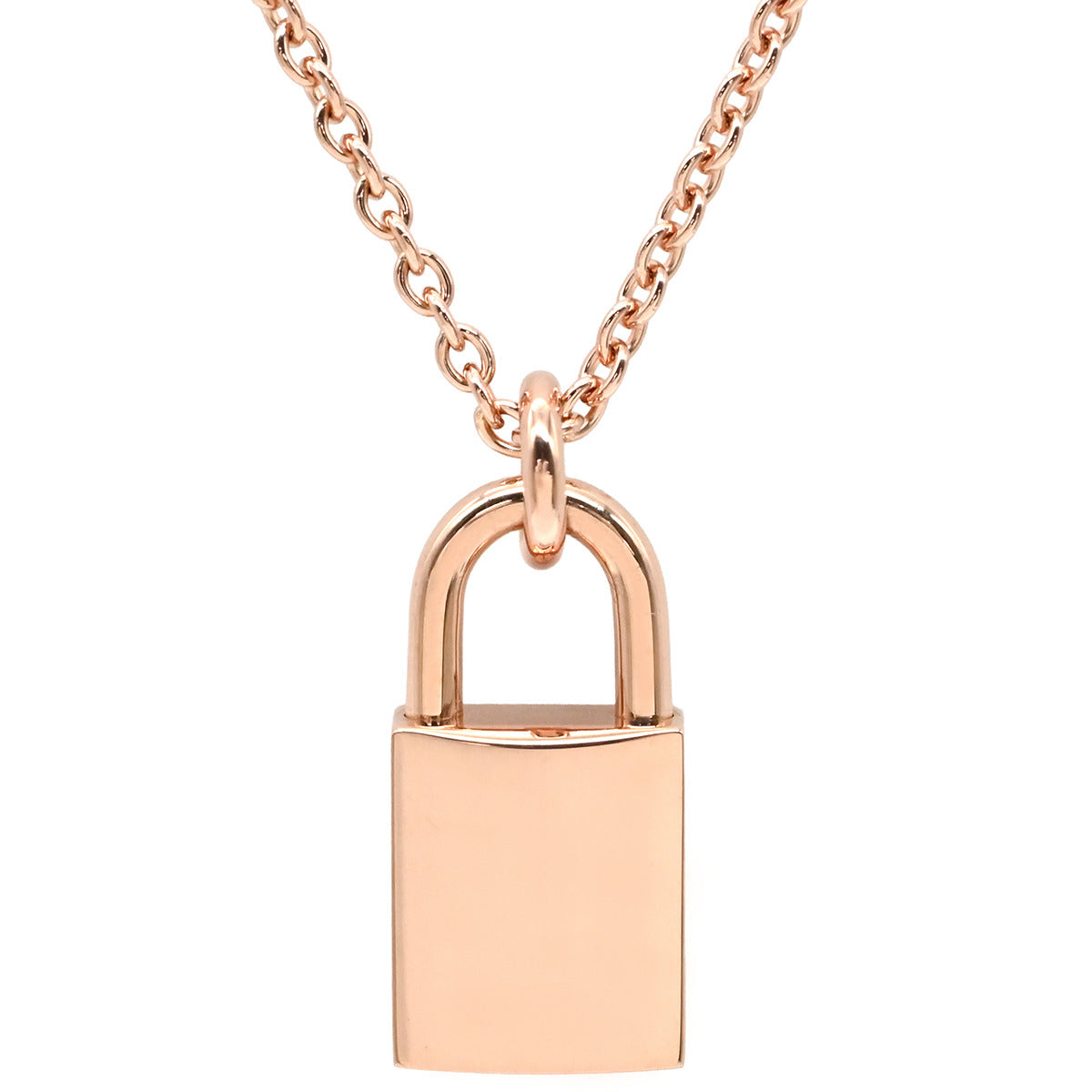 エルメス K18 ピンクゴールドメッキ パドロック カデナ リペア品 107番 エルメス HERMES アミュレット ケリー カデナ H121332B ピンクゴールド