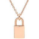 エルメス HERMES アミュレット ケリー カデナ H121332B ピンクゴールド K18PG ダイヤモンド ネックレス ローズゴールド RG 南京錠モチーフ H ダイヤ