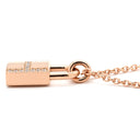 エルメス HERMES アミュレット ケリー カデナ H121332B ピンクゴールド K18PG ダイヤモンド ネックレス ローズゴールド RG 南京錠モチーフ H ダイヤ