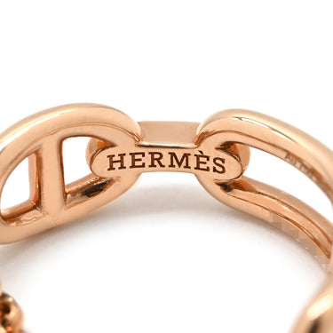 エルメス HERMES シェーヌダンクル カオス H222627B 00050 ローズゴールド K18PG ダイヤモンド #50(JP10) リング 指輪 ピンクゴールド 2Pダイヤ K18 RG PG Au750 18K 8号