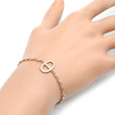 エルメス HERMES シェーヌダンクル コントゥール H122404B ピンクゴールド K18PG ダイヤモンド SH ブレスレット Au750 18K 18金 ダイヤモンド