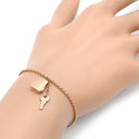 エルメス HERMES ケリー クロシェット PM H220467B ピンクゴールド K18PG ST ブレスレット ローズゴールド RG