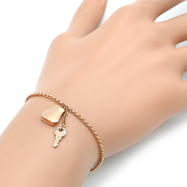 エルメス HERMES ケリー クロシェット PM H220467B ピンクゴールド K18PG ST ブレスレット ローズゴールド RG