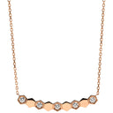 ショーメ CHAUMET ビー ドゥ ショーメ ハニカム 083983-000 ピンクゴールド K18PG ダイヤモンド ネックレス Bee My Love 5P 5石 5粒 ダイヤモンド