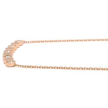 ショーメ CHAUMET ビー ドゥ ショーメ ハニカム 083983-000 ピンクゴールド K18PG ダイヤモンド ネックレス Bee My Love 5P 5石 5粒 ダイヤモンド