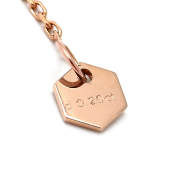 ショーメ CHAUMET ビー ドゥ ショーメ ハニカム 083983-000 ピンクゴールド K18PG ダイヤモンド ネックレス Bee My Love 5P 5石 5粒 ダイヤモンド