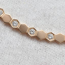 ショーメ CHAUMET ビー ドゥ ショーメ ハニカム 083983-000 ピンクゴールド K18PG ダイヤモンド ネックレス Bee My Love 5P 5石 5粒 ダイヤモンド