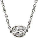 ショーメ CHAUMET リアン セデュクシオン 084008 ホワイトゴールド K18WG ダイヤモンド ネックレス ダイヤ パヴェ K18WG Au750 18K 18金 リボンモチーフ