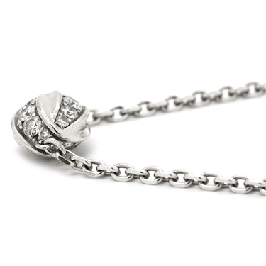 ショーメ CHAUMET リアン セデュクシオン 084008 ホワイトゴールド K18WG ダイヤモンド ネックレス ダイヤ パヴェ K18WG Au750 18K 18金 リボンモチーフ