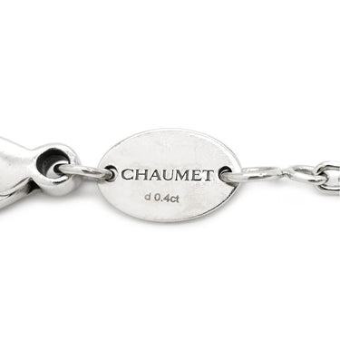 ショーメ CHAUMET リアン セデュクシオン 084008 ホワイトゴールド K18WG ダイヤモンド ネックレス ダイヤ パヴェ K18WG Au750 18K 18金 リボンモチーフ