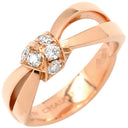 ショーメ CHAUMET リアン セデュクシオン ダイヤ ピンクゴールド K18PG ダイヤモンド #50(JP10) リング 指輪 18K 750 7P 7石 リボン 結び目 9.5号