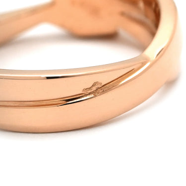 ショーメ CHAUMET リアン セデュクシオン ダイヤ ピンクゴールド K18PG ダイヤモンド #50(JP10) リング 指輪 18K 750 7P 7石 リボン 結び目 9.5号