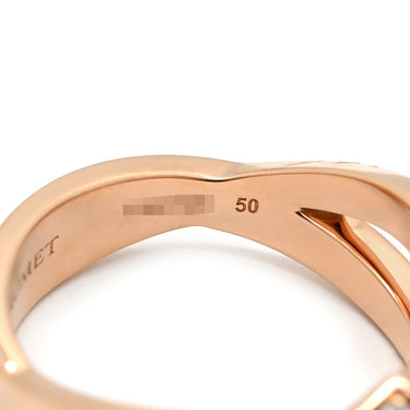 ショーメ CHAUMET リアン セデュクシオン ダイヤ ピンクゴールド K18PG ダイヤモンド #50(JP10) リング 指輪 18K 750 7P 7石 リボン 結び目 9.5号
