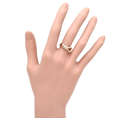 ショーメ CHAUMET リアン セデュクシオン ダイヤ ピンクゴールド K18PG ダイヤモンド #50(JP10) リング 指輪 18K 750 7P 7石 リボン 結び目 9.5号