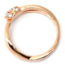 ショーメ CHAUMET リアン セデュクシオン ダイヤ リング ピンクゴールド K18PG ダイヤモンド #50 リング 指輪 18K 750 リボン 結び目リング 9.5号