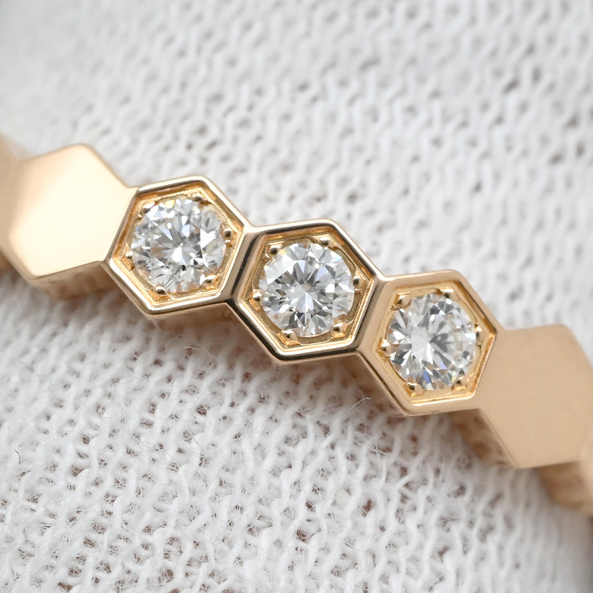 ショーメ CHAUMET ビー ドゥ ショーメ ダイヤ3P 083361-056 ピンク