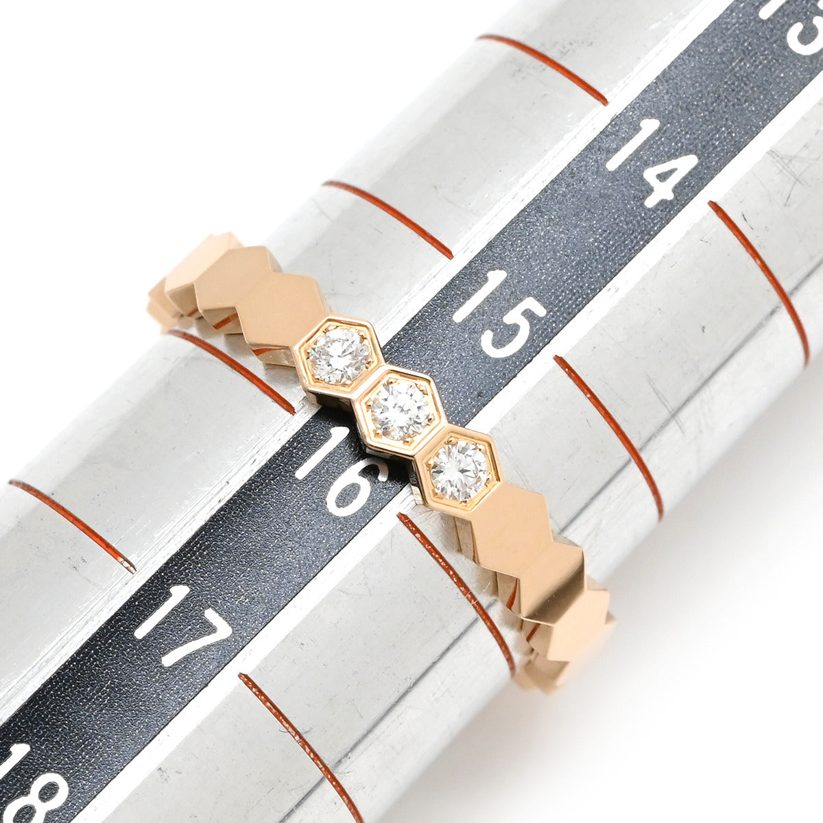 CHAUMET ビーマイラブ YG 53(13号)(現ビードゥショーメ) Bee de Chaumet 「ビー ドゥ ショーメ」コレクション リング ピンク