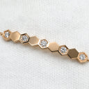 ショーメ CHAUMET ビー ドゥ ショーメ ハニカム 084679-000 ピンクゴールド K18PG ダイヤモンド ブレスレット Bee My Love 5P 5石 5粒 ダイヤモンド
