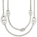 エルメス HERMES シェーヌダンクル ファランドール80 シルバー シルバー925 ネックレス スターリングシルバー