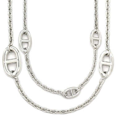 エルメス HERMES シェーヌダンクル ファランドール80 シルバー シルバー925 ネックレス スターリングシルバー