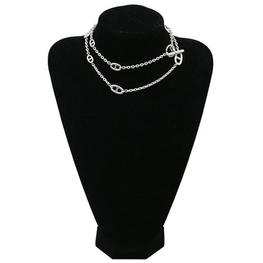 エルメス HERMES シェーヌダンクル ファランドール80 シルバー シルバー925 ネックレス スターリングシルバー