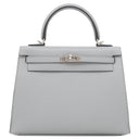 エルメス HERMES ケリー25 外縫い グリパンタン レザー ヴォーマダム 2WAYバッグ シルバー金具 ショルダー 2025年製