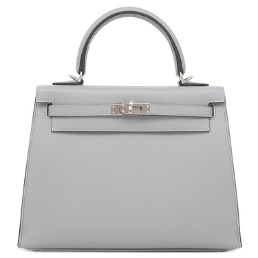 エルメス HERMES ケリー25 外縫い グリパンタン レザー ヴォーマダム 2WAYバッグ シルバー金具 ショルダー 2025年製