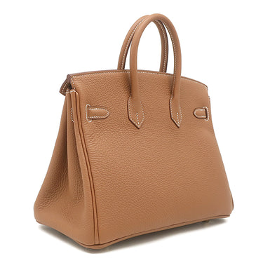 エルメス HERMES バーキン25 ゴールド トゴ ハンドバッグ ゴールド金具 新品 未使用 茶 2025年製