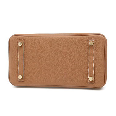 エルメス HERMES バーキン25 ゴールド トゴ ハンドバッグ ゴールド金具 新品 未使用 茶 2025年製